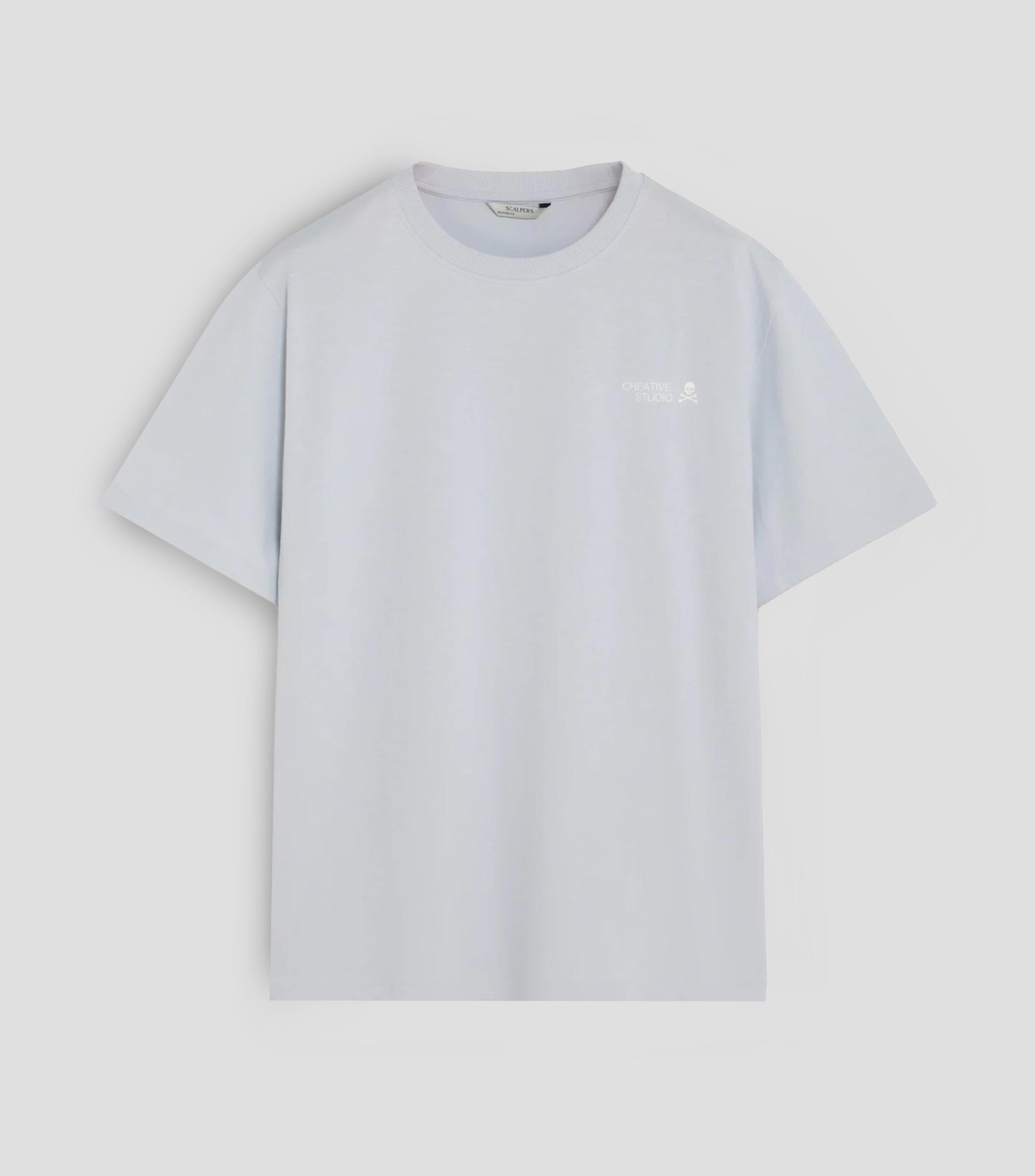Playera cuello redondo manga corta estampada Hombre